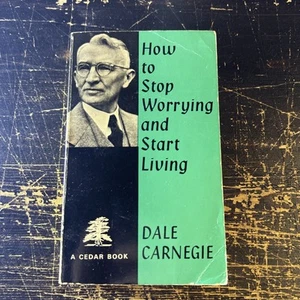 CARNEGIE How to Stop Worrying and Start Living (Cedar, 1977) Classic Self Help - Picture 1 of 6
