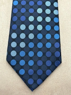 Corbata de cuello de diseñador Sean John negra/azul marca P Diddy nueva con etiquetas Foto 1 de 4