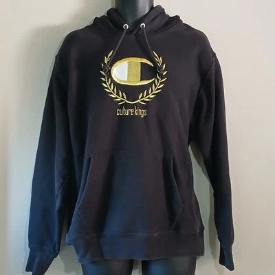 Champion Reverse Weave Pullover Hoodie Black Culture King Large - image 1 of 4