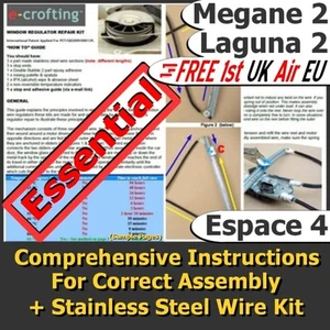 Window Regulator Mechanism Cable Wire Repair Kit. (Fits: Electric Motor, Manual) - Picture 1 of 6