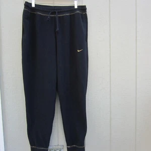 Nike Dri-FI Running Joggers Mens XL Black w Gold trim details Fleece DM1611-010 - Picture 1 of 15