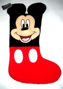 Mickey Mouse Stocking Christmas Holiday Knit 19" Disney NEW NWT - Picture 1 of 2