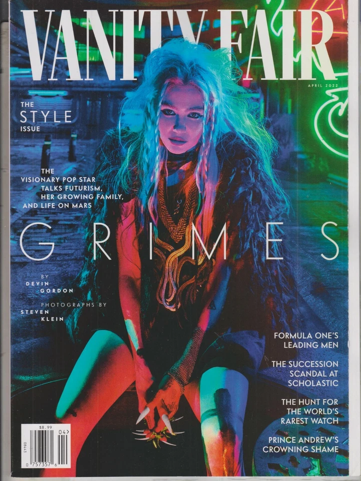 Vanity Fair April 2022 Grimes - The Style Issue (Magazine: General Interest) - Image 1 of 1