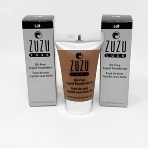 Lot 2 ZUZU LUXE Oil-Free Liquid Foundation Shade L-24 NEW - Picture 1 of 6