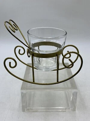 Castiçal/plantador votivo para cadeira de balanço de arame - Imagem 1 de 4