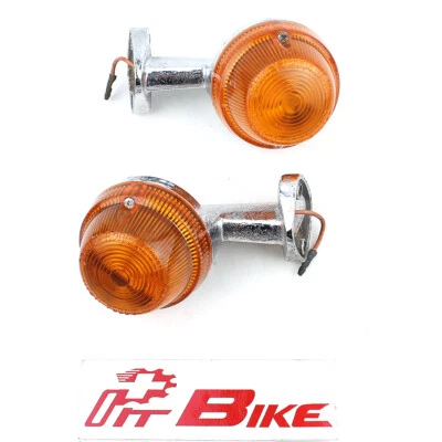 Se adapta a la lámpara de guiño trasera Honda C70 Stanley en relieve derecha izquierda 1 par NOS Japón Foto 1 de 4