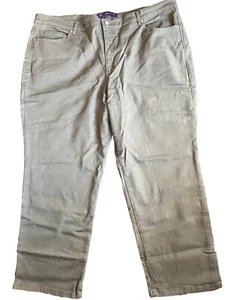 Gloria Vanderbilt Ladies' Amanda Stretch Denim Jeans - Olive green 24W Short - Picture 1 of 6