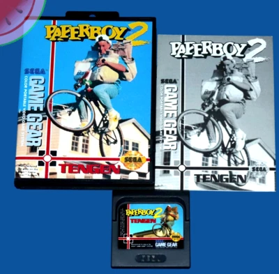 TESTED Sega GAME GEAR Authentic PAPERBOY 2 Complete with Manual in NEW Box CIB - Image 1 of 4