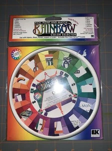 Rainbow Color Selector Wheel - Pick Point & Match Color Sense Guide Pocket Size - Picture 1 of 2