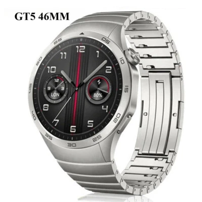Stainless Steel Band For Huawei Watch GT5 46MM Luxury No Gaps Metal Bracelet