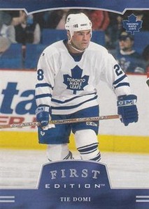 #228 Tie Domi - Toronto Maple Leafs - 2002-03 Be a Player First Edition Hockey