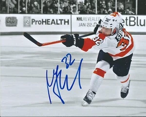 FOTO FIRMADA 8x10 Philadelphia Flyers por Mark Kampf estrella de la NHL AUTOGRAFIADA + CERTIFICADO DE AUTENTICIDAD - Imagen 1 de 1