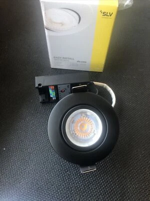 SLV MASTER Gu10 Einbaustrahler Schwarz Deckenstrahler Dimmbar Ohne Leuchtmittel - Bild 1 von 4