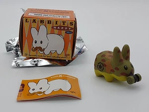 Kidrobot Happy Labbit Camo Hazmat Gas Mask 1.3" Vinyl Figure Mini Series Chase - Picture 1 of 7