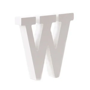 Holz-Buchstabe "W" Alphabet Geburtstagsdeko A-Z Geschenkidee ABC Hochzeitsdeko - Bild 1 von 4