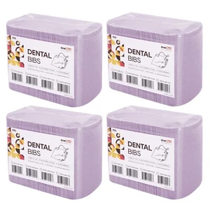500 Light Purple Disposable Dental Bibs Medical Tattoo Towels Waterproof 13"x18" - Picture 1 of 7