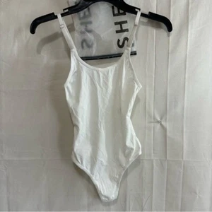 Body donna Shein pezzo unico bianco con spalline regolabili XS - Foto 1 di 4