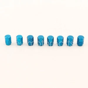 8pcs Blue Aluminum Car Truck Tire Wheel Stem Air Valve Caps for Harley-Davidson - Picture 1 of 9