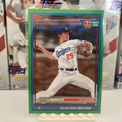 CLAYTON BEETER /99 GREEN PARALLEL 2021 TOPPS PRO DEBUT - Image 1 of 2