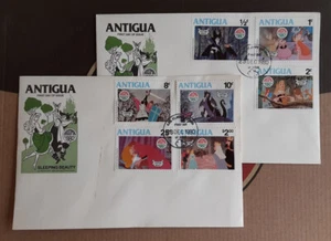 ANTIGUA 1980 Two Cacheted FDC's Sleeping Beauty Scott 592-4, 596-9 Superb 3311 - Picture 1 of 1