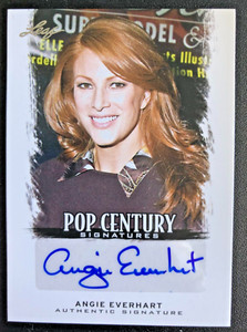 ANGIE EVERHART 2012 POP CENTURY AUTOGRAPH CARD. PLAYBOY AND BAYWATCH STAR.