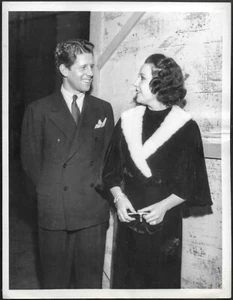 Foto de prensa estampada original de vocalistas de la década de 1930 de Ethel Merman Rudy Vallee - Imagen 1 de 2
