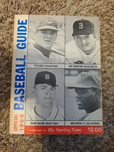 1969 SPINK BASEBALL OFFICIAL GUIDE The Sporting News PETE ROSE COVER - Picture 1 of 8