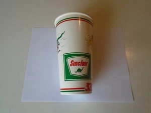 Sinclair Öl/Gas Tankstelle Werbung 32 Oz. pappbecher strandschlitten usa - Bild 1 von 11