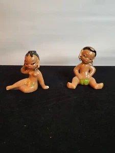 1950s California Pottery/gilner Tiki Polynesian Figures - Picture 1 of 4