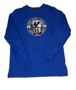 Polo Ralph Lauren Boys Youth XL Blue Long Sleeve T Shirt Ski Winter Sports 1967 - Picture 1 of 8