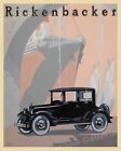 Affiche publicitaire automobile vintage Rickenbacker Motor Company années 1920 berline - 24x30