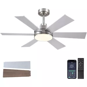 42 inch Ceiling Fans with Lights, Ceiling Fan with Remote APP, Dual-Sided Mod... - Picture 1 of 9