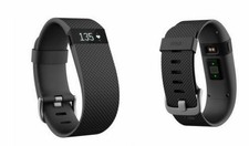 Fitbit Charge HR Heart Rate Fitness Activity Sleep Tracker Wristband Black Color