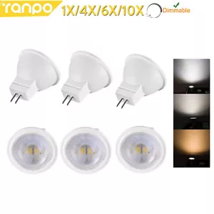 1x 10x Dimmable MR11 LED Spotlight Bulb 3W GU4 2835 SMD Replace 30W Halogen Lamp - Picture 1 of 13