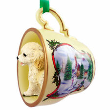 Cockapoo Christmas Ornament Teacup Blonde