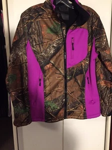 Womens Jacket Trail Crest 360 Sz Small Pink w/real Woods Camo - Picture 1 of 10