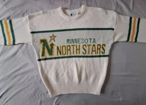 VINTAGE RARE Minnesota North Stars CCM Sweater by CLIFF ENGLE NHL Dallas XL/L - Picture 1 of 4