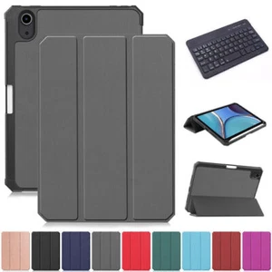 7'' Wireless Keyboard Tablet Case For iPad mini 6 8.3 2021 Stand Cover Pen Slot - Picture 1 of 19