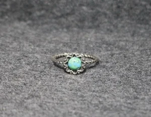 Geflochtener Ring 925 Sterling Silber echter Türkis Stein - Bild 1 von 5