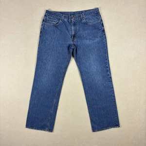 Jeans Brooks Brothers Uomo Supima Denim Relaxed Fit 38x32 Blu Made in USA - Foto 1 di 17