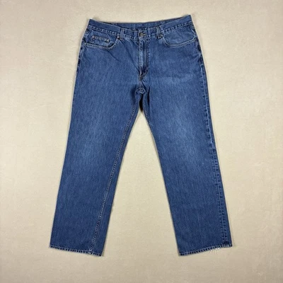 Pantalones de mezclilla Brooks Brothers Supima para hombre calce relajado 38x32 azul hechos en EE. UU. Foto 1 de 4