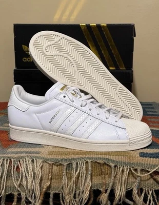 Adidas Superstar ADV White Gold Size 10.5M HP9106 - Image 1 of 4