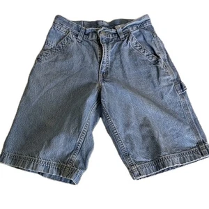 Vintage Y2K Levi’s Red Tab Boys Carpenter Denim Shorts Utility Pockets - Picture 1 of 12