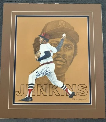 Fergie Jenkins Signed 15x18 ORIGINAL ART Jack Harvey Cubs HOF Not Photo JSA LOA - Image 1 of 3