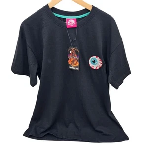 Mishka MNWKA Men’s Eyeball Keep Watch Black Short Sleeve T Shirt Size L Large L - Picture 1 of 9