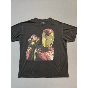 Marvel Shirt Avengers Endgame Iron Man Thanos Infinity Gauntlet Graphic Mens XL - Picture 1 of 5