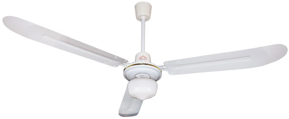 VENTILATORE DA SOFFITTO CON 3 PALE IN METALLO CON LUCE 60 W Ø cm. 140 - Immagine 1 di 1