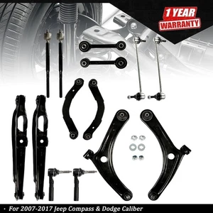 14pc Front Rear Control Arms Tierods Sway Bars For 2007-2017 Jeep Compass - Picture 1 of 9
