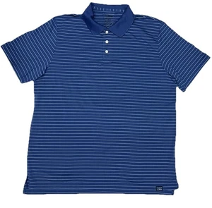 Polo LL Bean Para Hombres Ajuste Tradicional Azul Rayas Pima Mezcla de Algodón Cuello Grande - Imagen 1 de 6