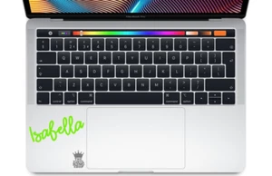 Personalised Name Sticker Love Font - Laptop Vinyl Decal Macbook custom keypad - Picture 1 of 12